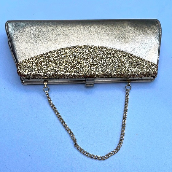 Vintage Gold Clutch Handbag - Picture 7 of 13